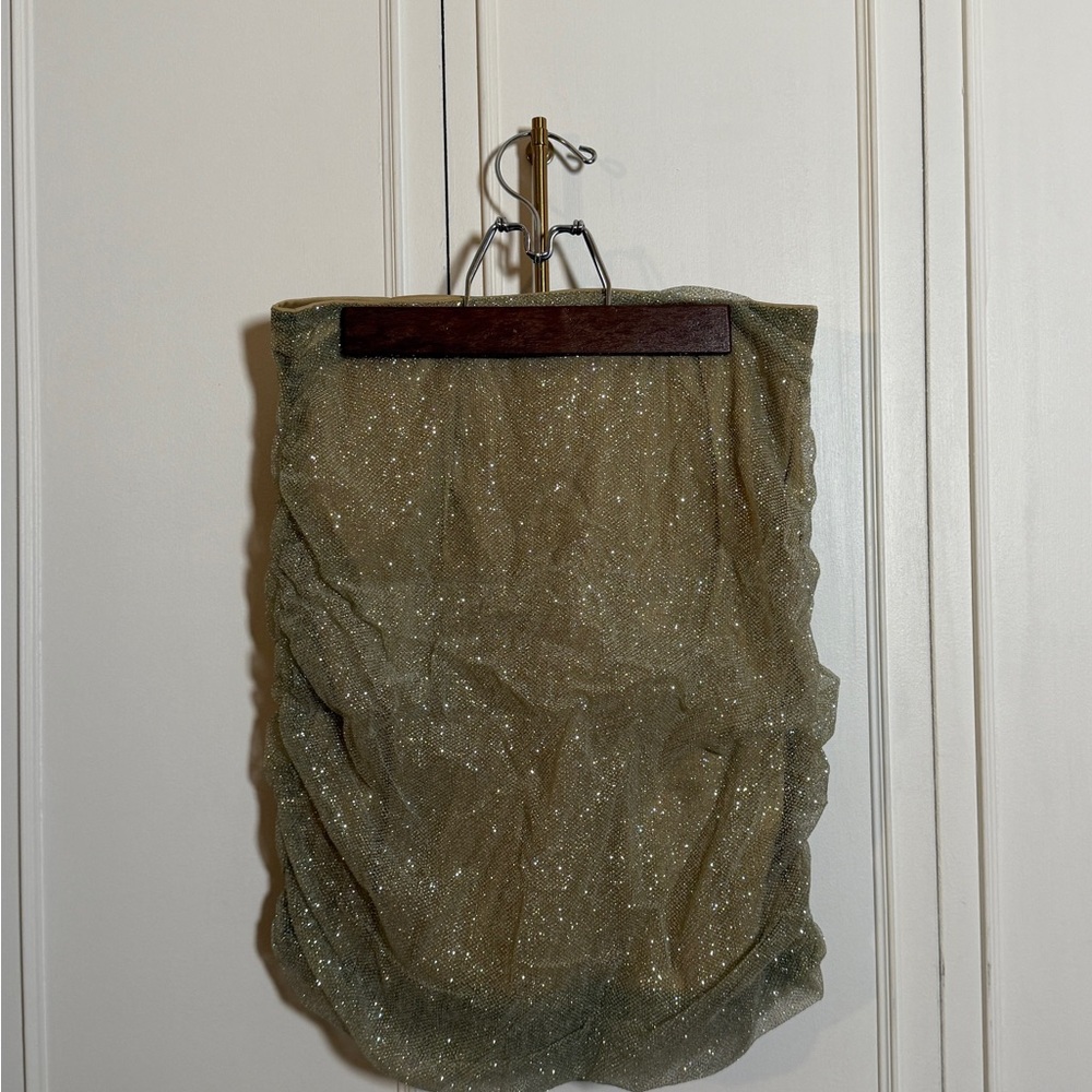 Elegant cream Glitter Skirt